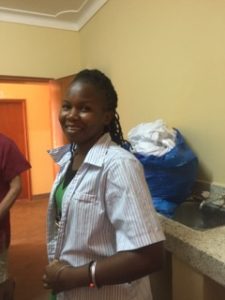 Janet Angom in the new uniform