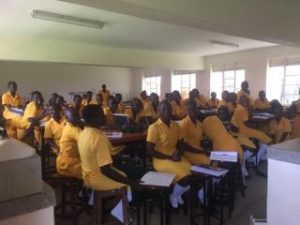 The 6th form class at St Katherines